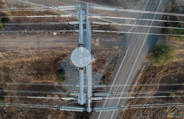 Cell Tower Drone Shot